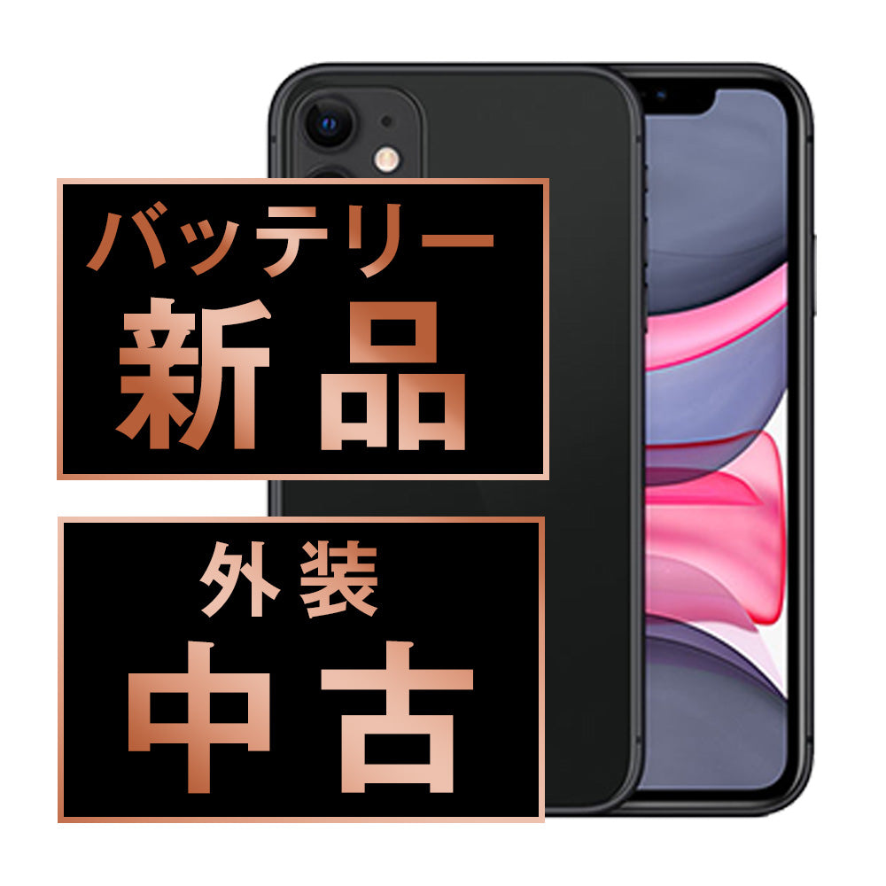 バッテリー100% iPhone11 256GB ブラック Bランク SIMフリー