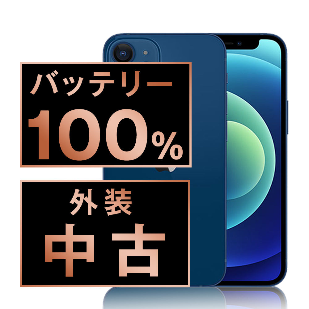 バッテリー100% iPhone12 256GB ブルー Bランク SIMフリー
