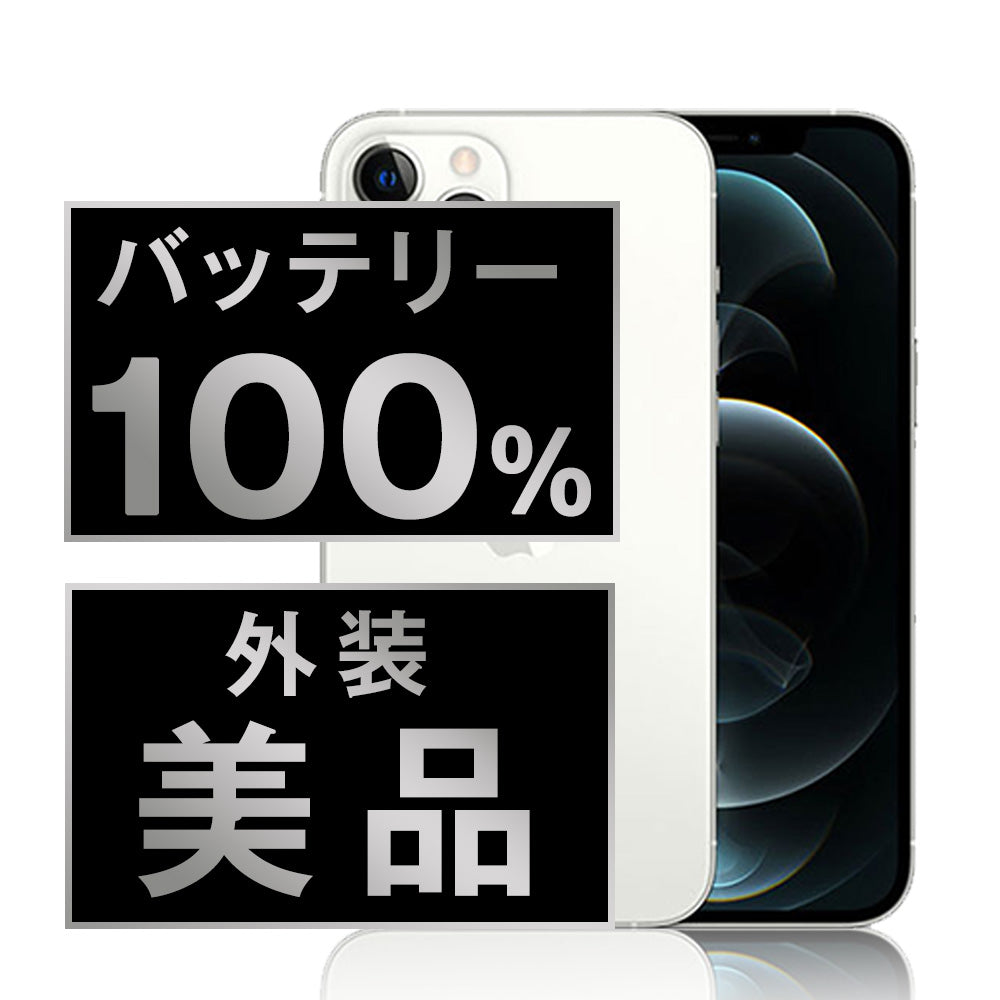 バッテリー100% iPhone12 Pro 128GB シルバー Aランク 美品 SIMフリー