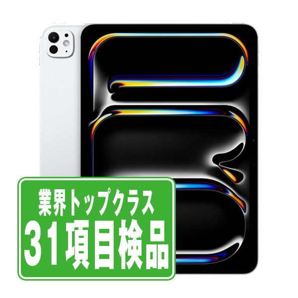 iPad Pro 第5世代 Wi-Fi+Cellular 256GB 11インチ(標準ガラス) M4 シルバー A2837 2024年 Bランク SIMフリー