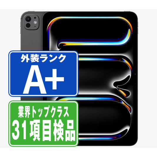 iPad Pro(M5) Wi-Fi 256GB 11インチ(標準ガラス) スペースブラック A3357 2025年 A＋ランク ほぼ新品 Wi-Fiモデル