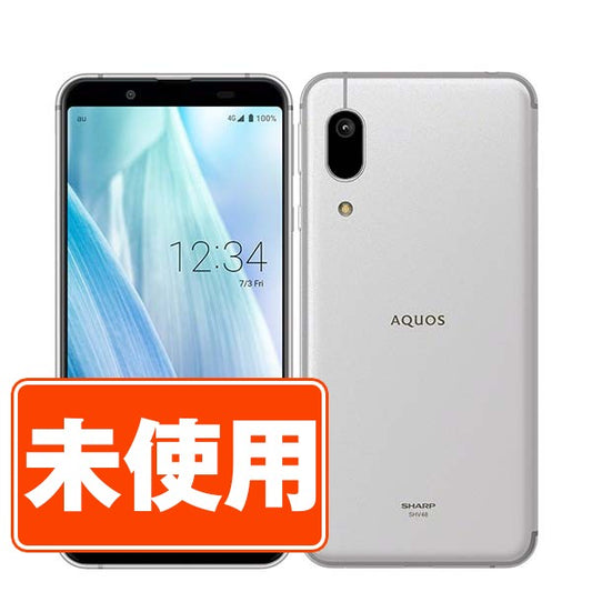 【未使用】SHV48 AQUOS sense3 basic シルバー SIMフリー